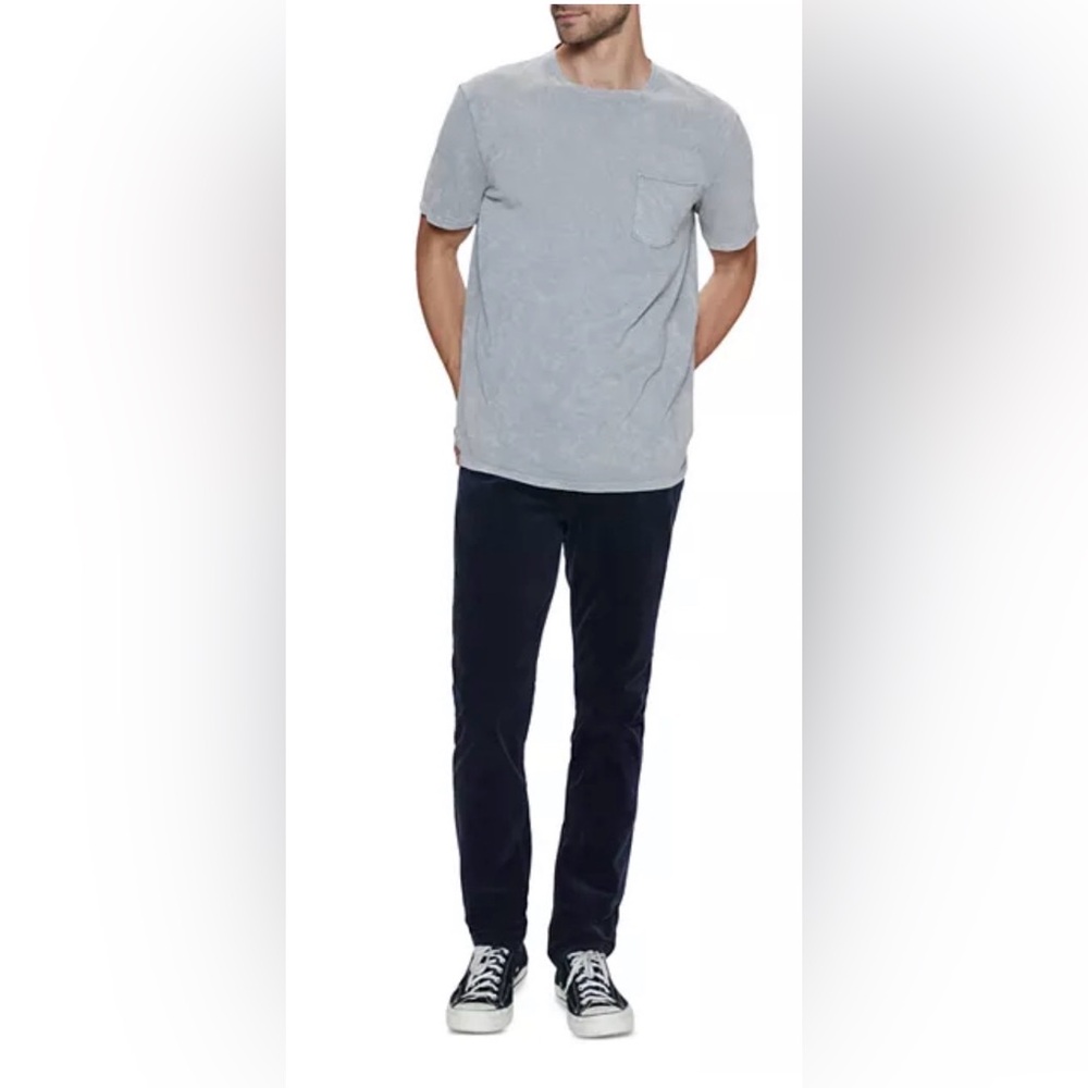 PAIGE Men's Lennox Deep Blue Corduroy Pants - Picture 2 of 6